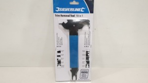 72 X BRAND NEW SILVERLINE TRIM / DOOR HANDLE CLIP REMOVER 10 IN 1 TOOL (PROD CODE 439107) TRADE PRICE £4.64 (EXC VAT) - IN 1 CARTON