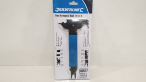 72 X BRAND NEW SILVERLINE TRIM / DOOR HANDLE CLIP REMOVER 10 IN 1 TOOL (PROD CODE 439107) TRADE PRICE £4.64 (EXC VAT) - IN 1 CARTON