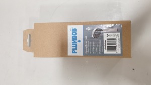 24 X BRAND NEW PLUMBOB CHROME SHOWER HEAD 3 SPRAY PATTERNS (PROD CODE 662179) TRADE PRICE £10.19 EACH (EXC VAT) - IN 1 CARTON