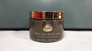 4 X BRAND NEW KEDMA DEAD SEA BLACK MUD WITH VITAMIN E AND NATURAL OILS (550G)