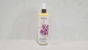 16 X YARDLEY LONDON 250ML APRIL VIOLETS MOISTURISING BODY LOTION (BATCH 4072)