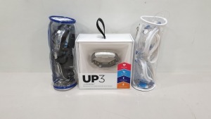 5 X BRAND NEW UP3 JAWBONE SLEEP AND HEARTRATE TRACKER AND 5 X BRAND NEW SWIMMING GOGGLES