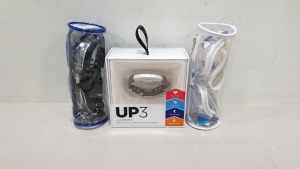 5 X BRAND NEW UP3 JAWBONE SLEEP AND HEARTRATE TRACKER AND 5 X BRAND NEW SWIMMING GOGGLES