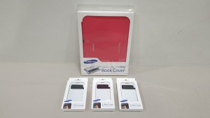 332 GENUINE ASSORTED SAMSUNG PHONE AND TABLET CASES - IN 3 BOXES