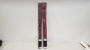 APPROX 80+ VARIOUS SANDOWN&BOURNE 3FT ROMAN BLINDS IN VARIOUS COLOURS IE MAROON, CHOCOLATE ETC