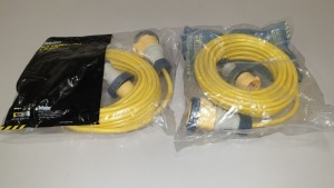 24 X BRAND NEW BAGGED DEFENDER POWER AND LIGHT, 14MTR EXTENSION LEAD (IP67 / 14MTR 2.5MM 16A) - IN 4 BOXES