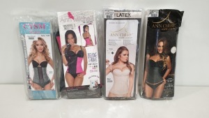 40 ASSORTED CORSETS IN VARIOUS BRANDS AND SIZES IE ANN CHERRY, ANN MITCHELL AND CYSM - IN ONE BOX