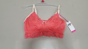 72 X BRAND NEW PRETTY POLLY LOLA BRALETTES (SIZES SMALL, MEDIUM AND LARGE) TRRP £1,260.00 - IN ONE BOX