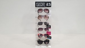 240 X BRAND NEW FOSTER GRANTS FASHION SUNGASSES IN VARIOUS STYLES (TOTAL RRP £1,200.00) - IN ONE BOX