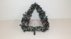 11 X BRAND NEW INDIVIDUALLY BOXED LIGHT UP CHRISTMAS TREE SHAPED WREATH - IN 11 BOXES