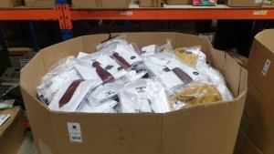 FULL PALLET OF PEACOCK MENS SHIRT & TIE SET, TOPMAN MUSTARD COLOURED JUMPERS PLUS A QTY OF DEBRANDED TOPS - PALLET BOX IS INCLUDED