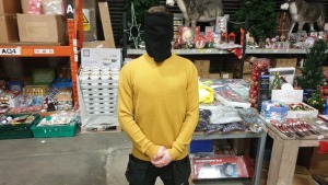 40 X TOPMAN MEDIUM MUSTARD JUMPERS RRP £30 EACH