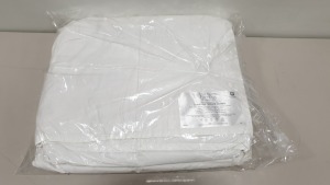 6 X BRAND NEW BAGGED NIMBUS EMPORIUM LUXURIOUS SINGLE 4.5 TOG DUVETS - 200 X 140 CM (SUPERIOR NEW WHITE HUNGARIAN GOOSE DOWN)