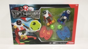 24 X BRAND NEW BOXED TOMY OMNIBOT SOCCERBORG WITH ACCESSORIES INCLUDED - IN 8 CARTONS