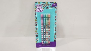 196 X BRAND NEW LITTLEST PET SHOP POP UP PENCILS 4 PACK - IN 7 BOXES