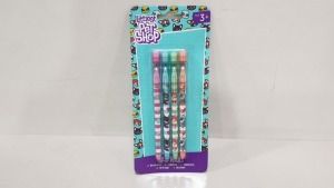 196 X BRAND NEW LITTLEST PET SHOP POP UP PENCILS 4 PACK - IN 7 BOXES