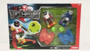 24 X BRAND NEW BOXED TOMY OMNIBOT SOCCERBORG WITH ACCESSORIES INCLUDED - IN 8 CARTONS