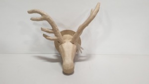 48 X REINDEERS HEAD PAPIER MACHE WALL DISPLAY