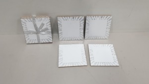 480 X 4 PACK XMAS COASTER - MDF WITH PAPER TOP CONTAINED IN 20 BOXES