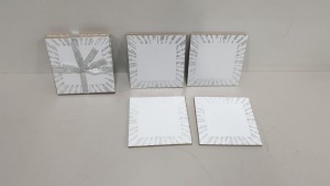 480 X 4 PACK XMAS COASTER - MDF WITH PAPER TOP CONTAINED IN 20 BOXES