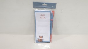 576 X WOODLAND LIST PAD WITH PEN - CON TAINED IN 6 BOXES