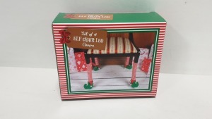 APPROX 160 X SETS OF 4 ELF CHAIR LEG COVERS - CONTAINED IN 8 BOXES