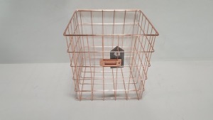 32 X METAL COPPER BASKETS CONTAINED IN 8 BOXES