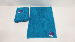 120 X SIMPLY SOFT BATH MATS - PEACOCK P6 CONTAINED IN 5 BOXES