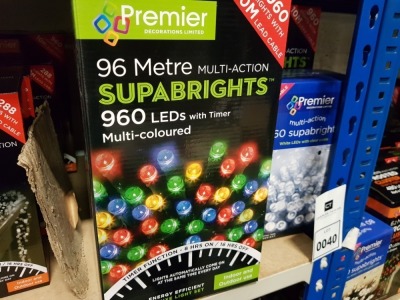 6 PIECE ASSORTED BRAND NEW PREMIER LIGHT LOT CONTAINING 5 X 96M MULTI ...