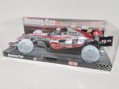 36 X BRAND NEW TRY ME RACING CARS WITH WORKING SOUND AND LIGHT IN RETAIL PACKAGING WITH RRP £19.99 CONTAINED IN 3 BOXES