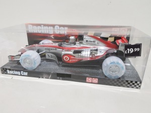 36 X BRAND NEW TRY ME RACING CARS WITH WORKING SOUND AND LIGHT IN RETAIL PACKAGING WITH RRP £19.99 CONTAINED IN 3 BOXES