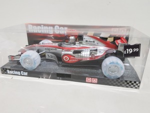 36 X BRAND NEW TRY ME RACING CARS WITH WORKING SOUND AND LIGHT IN RETAIL PACKAGING WITH RRP £19.99 CONTAINED IN 3 BOXES