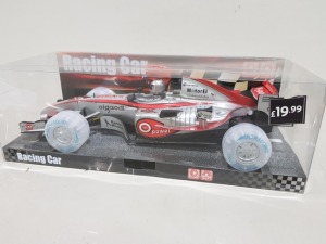 36 X BRAND NEW TRY ME RACING CARS WITH WORKING SOUND AND LIGHT IN RETAIL PACKAGING WITH RRP £19.99 CONTAINED IN 3 BOXES