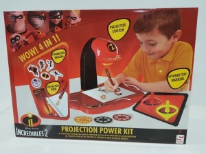 30 X BRAND NEW DISNEY INCREDIBLES 2 FOUR IN ONE PROJECTION POWER KIT IN 5 BOXES