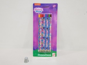 144 X BRAND NEW SHIMMER AND SHINE COLOUR IN PENCILS(8 DIFFERENT COLOURS) IN 8 BOXES