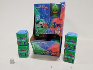 192 X BRAND NEW PJ MASKS GRAVITY FEED PUZZLE PALS PARAPALS INCLUDING OWLETTE, CATBOY AND GEKKO IN 4 BOXES