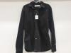APPROX 9 X BRAND NEW BLACK TOPMAN DENIM SHIRT IN VARIOUS DIFFERENT STYLES AND SIZES