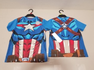 APPROX 50 X BRAND NEW MARVEL AVENGERS BOYS T-SHIRTS IN SIZE 2-3 YEARS