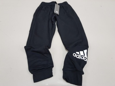 APPROX 32 X BLACK ADIDAS PANTS SIZE 5-6 YEARS