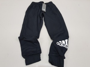 APPROX 39 X BLACK ADIDAS PANTS SIZE 11-12 YEARS