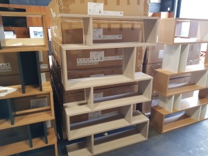 1 X BRAND NEW (TERENCE CONRAN) BALANCE TALL SHELVING - IN LIMED OAK