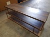 1 X BRAND NEW (TERENCE CONRAN) BALANCE COFFEE TABLE, WOOD/METAL (BRASS)