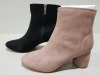 8 X DOROTHY PERKINS BLACK AND PINK ADDIE SHELVED ANKLE BOOTS IN VARIOUS DIFFERENT SIZES RRP £35.00