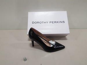 11 X BRAND NEW DOROTHY PERKINS BLACK DRAKE HEELS RRP £276.00