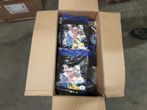 50 X BRAND NEW BAGGED CHILDRENS OFFICIAL BRANDED MERCHANDISE POWER RANGERS PYJAMAS (AGE 4/5, 5/6, 7/8 AND 9/10) - IN ONE BOX