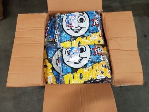 59 X BRAND NEW BAGGED CHILDRENS OFFICIAL BRANDED MERCHANDISE THOMAS THE TANK ENGINE PYJAMAS (AGE 3/4) - IN ONE BOX
