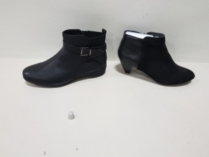 13 X BRAND NEW WOMENS EVANS SHOES IN DIFFERENT STYLES AND SIZES IE BLACK AMNANDA3 AND BLACK ANTIGUA RRP £625.00