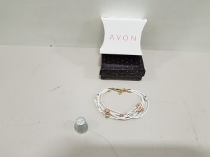 224 X BRAND NEW AVON YARA CHARM BRACELET- WHITE