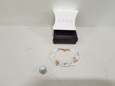 224 X BRAND NEW AVON YARA CHARM BRACELET- WHITE