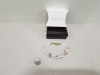 224 X BRAND NEW AVON YARA CHARM BRACELET- WHITE